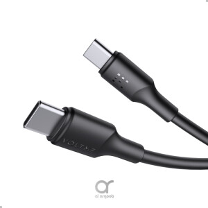 Voltme Powerlink EDC Series Type-C to Type-C Cable 60W PD Super Fast Charging, 480Mbps Data Transfer, 3A, 1.2M - Black