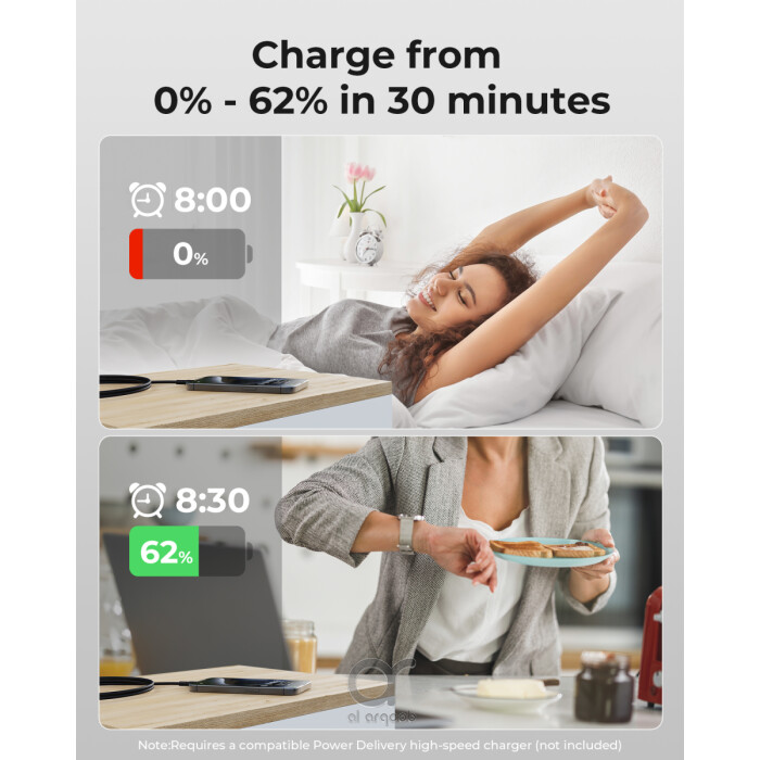 Voltme Powerlink EDC Series Type-C to Type-C Cable 100W PD Super Fast Charging, 480Mbps Data Transfer, 5A, 2M - Black