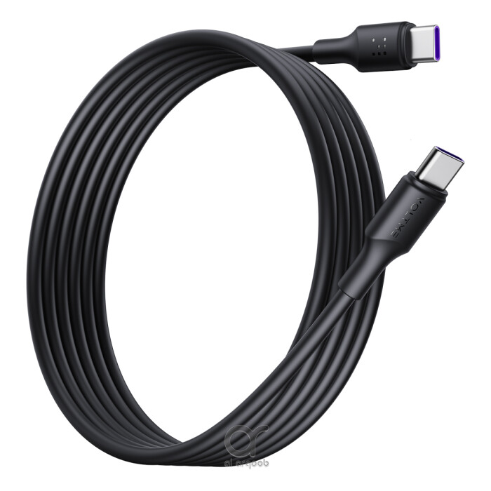 Voltme Powerlink EDC Series Type-C to Type-C Cable 100W PD Super Fast Charging, 480Mbps Data Transfer, 5A, 3M - Black