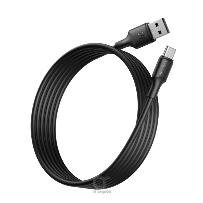 Voltme Powerlink EDC Series USB-A to Type-C Cable 60W PD Super Fast Charging, 480Mbps Data Transfer, 3A, 3M - Black