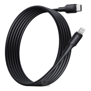 Voltme Powerlink EDC Series Type-C To Lightning Cable - 30W PD Super Fast Charging, 480Mbps Data Transfer, 3A, 1.2M - Black