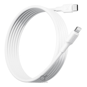 Voltme Powerlink EDC Series Type-C To Lightning Cable - 30W PD Super Fast Charging, 480Mbps Data Transfer, 3A, 1.2M - White