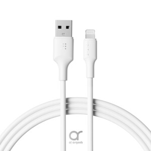 Voltme Powerlink EDC Series USB A to Lightning Cable - 12W Fast Charging, 480Mbps Data Transfer, 2.4A, 2M - White