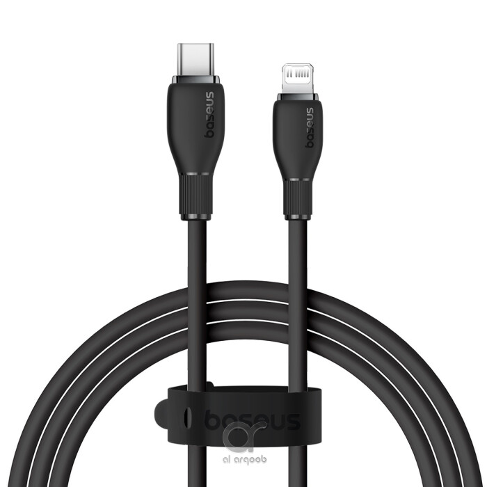 Baseus Pudding Series Fast Charging Cable With High-Speed Data Transmission Type-C to Lightning 20W 2.22A 1M - Black