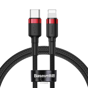 Baseus Cafule Series Metal Data Cable USB to IP PD 20W (1m) Black