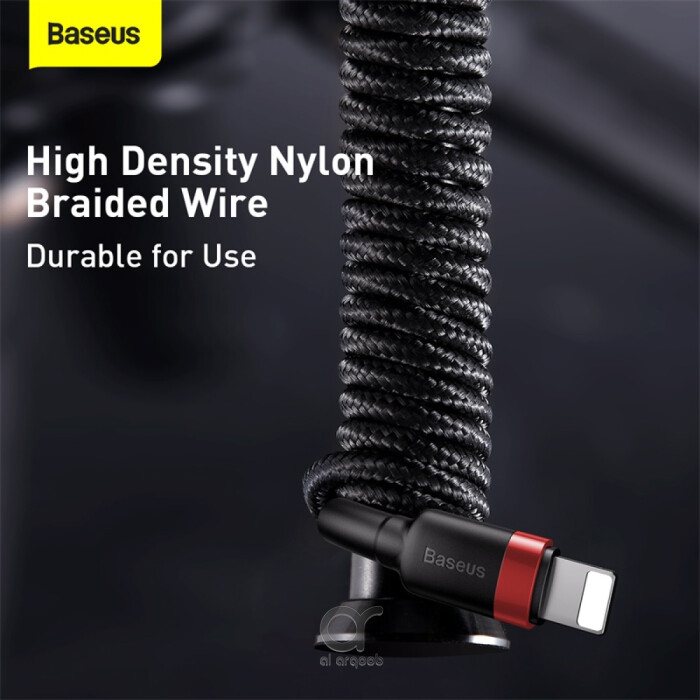 Baseus Cafule Series Type-C to Lightning Cable - 20W PD Fast Charge & 480Mbps High-Speed Data Transfer, Nylon Braided, 1M - Black