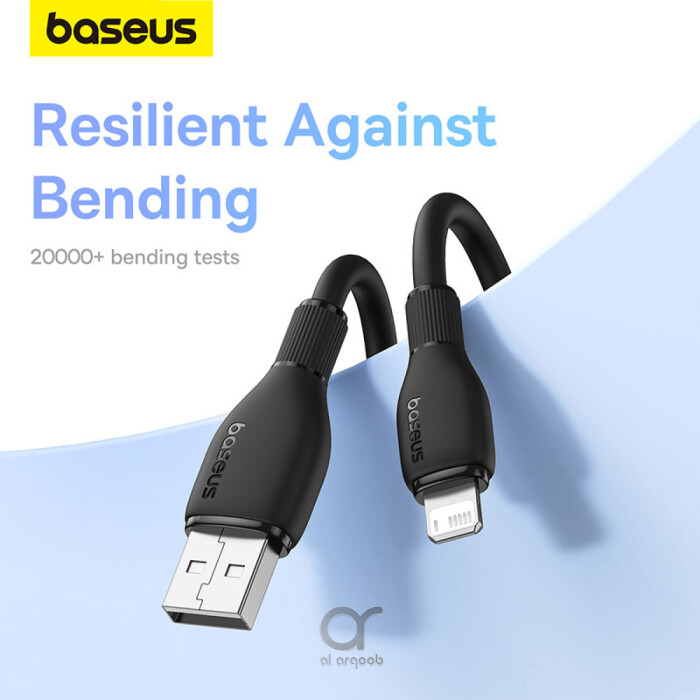 Baseus Pudding Series Fast Charging Cable With High-Speed Data Transmission USB-A to Lightning 12W 2.4A 1.2M - Black