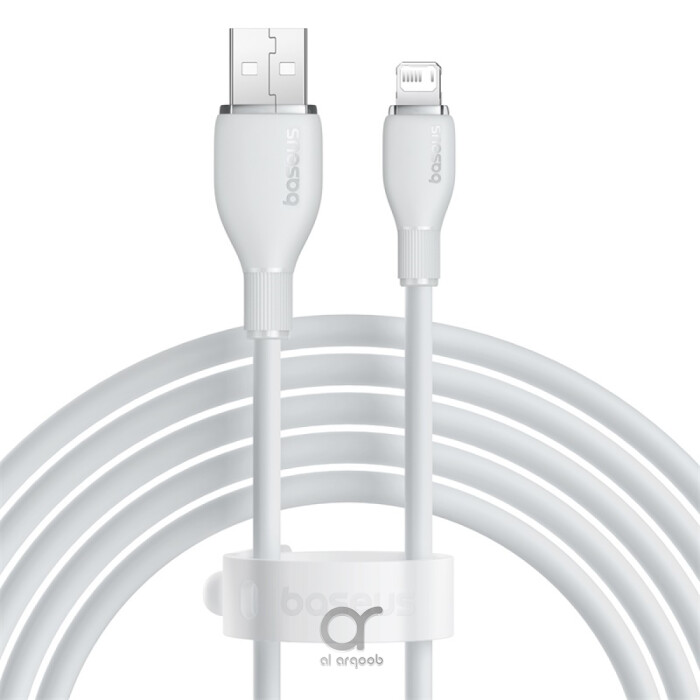 Pudding Series Fast Charging Cable With High-Speed Data Transmission USB-A to Lightning 12W 2.4A 1.2M - White