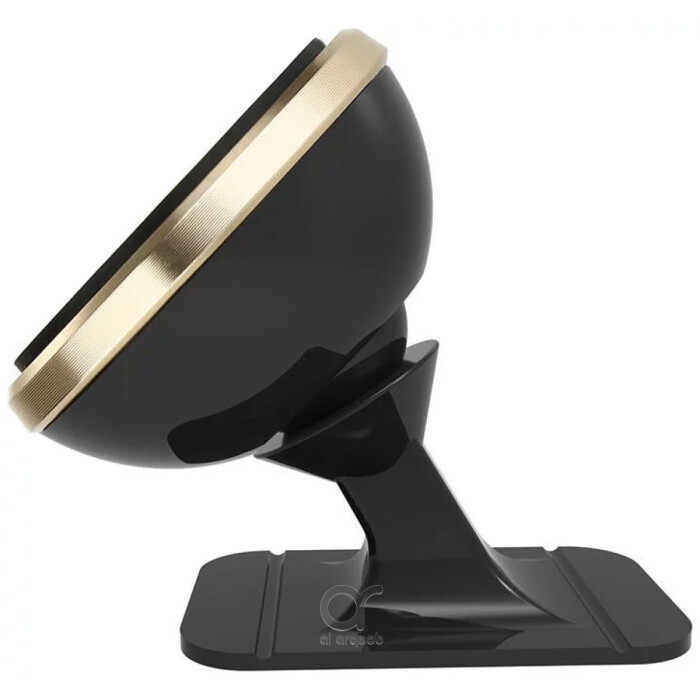 Baseus Magnetic Car Phone Holder - 360° Adjustable Car Mount - Black + Gold