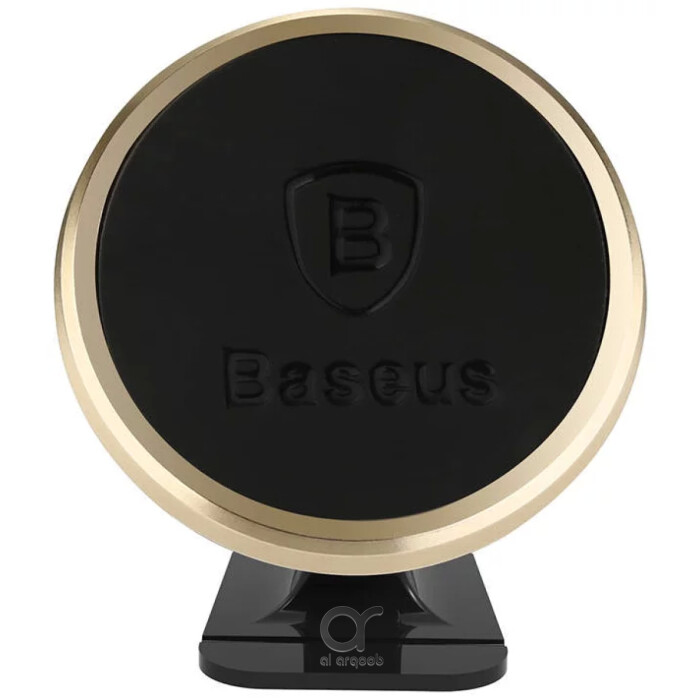 Baseus Magnetic Car Phone Holder - 360° Adjustable Car Mount - Black + Gold