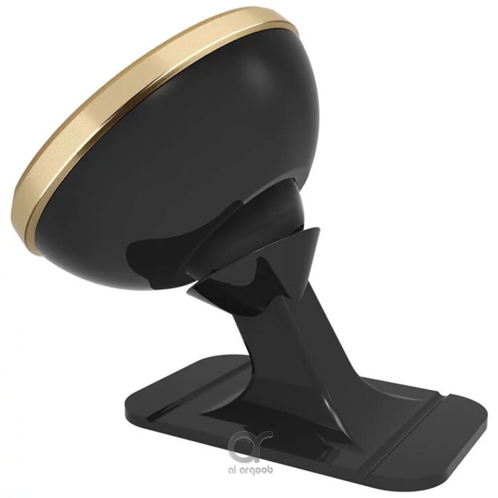 Baseus Magnetic Car Phone Holder - 360° Adjustable Car Mount - Black + Gold