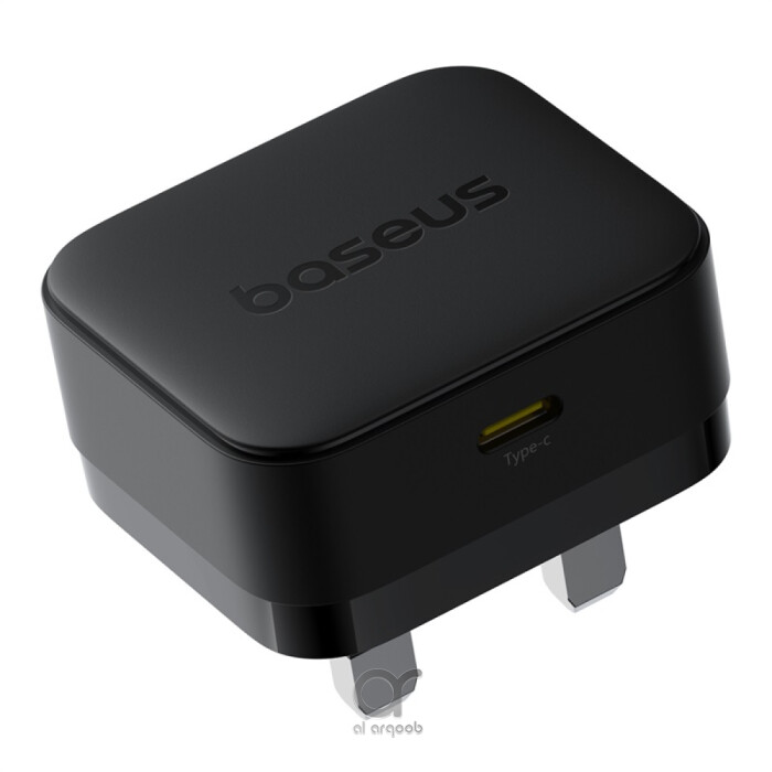 Baseus Palm 20W PD Type-C Fast Charging Wall Charger - Ultra Fast USB-C Charger With UK Plug - Black