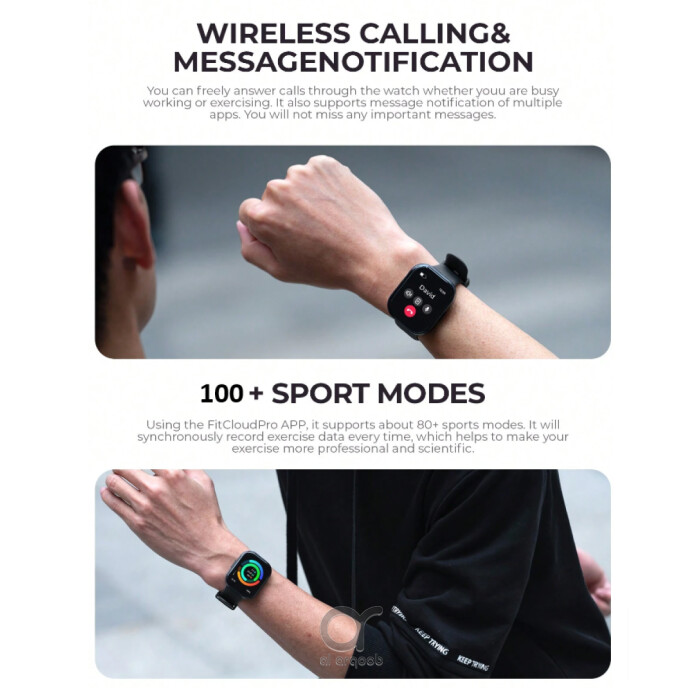 Smart Watch 2.06&quot; AMOLED Display, IP68 Waterproof