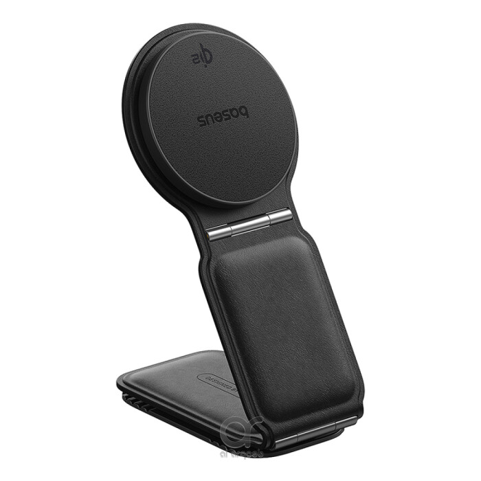 Baseus C02 PrimeTrip Series Mega Magnetic Wireless Charging Car Phone Holder with 15W Qi2 MagSafe - 360° Adjustable, Foldable Dashboard Mount - Black