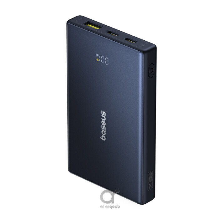 Baseus PicoGo 10000mAh Power Bank with Digital Display  20W Fast Charging - USB-A, 2x Type-C - Black (With Simple Wiring Type-C to Type-C 60W 20V/3A 30cm Black)