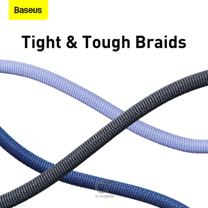 Baseus Crystal Shine Series 100W Fast Charging Cable Type-C to Type-C - 480Mbps Data Cable - 1.2M - Blue