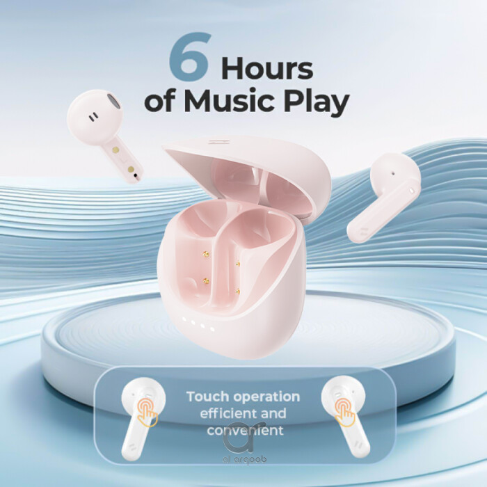 Havit TW931 TWS Earbuds - Dual Mic AI-ENC, Clear Call, Bluetooth 5.4, Dual-Mode Low Latency, Touch Control, 20H Playtime - Pink