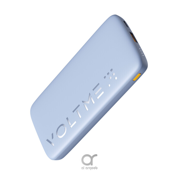 VOLTME Hypercore 10K Essential 10,000mAh Fast Charging Power Bank PD 3.0, Type-C & USB-A Ports – 22.5W Ultra-Thin Charger with V-Dynamic Tech - Blue