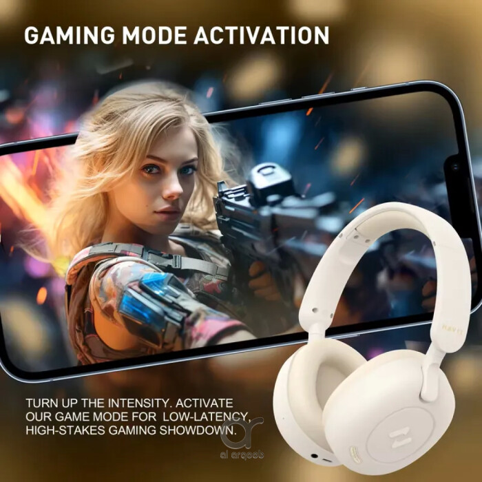 Havit Hybrid ANC Wireless Over-Ear Headphones – Bluetooth 5.3, 76h Battery, Low Latency Gaming, Dual Device Connection