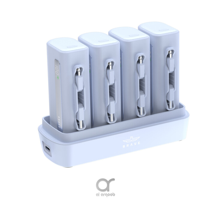 Brave 4-in-1 Power Bank Station front view