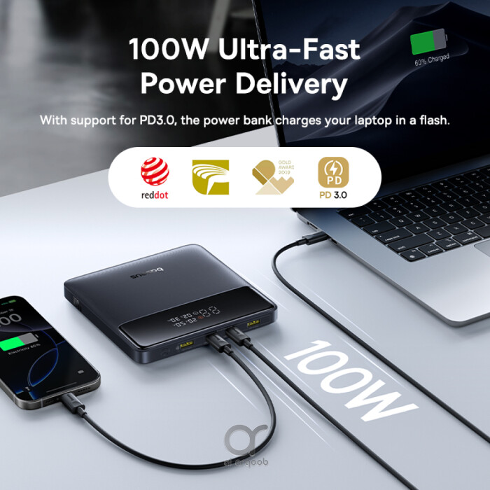 Baseus Blade H1 20000mAh 100W Power Bank – Fast Charging for iPhone, MacBook, and More