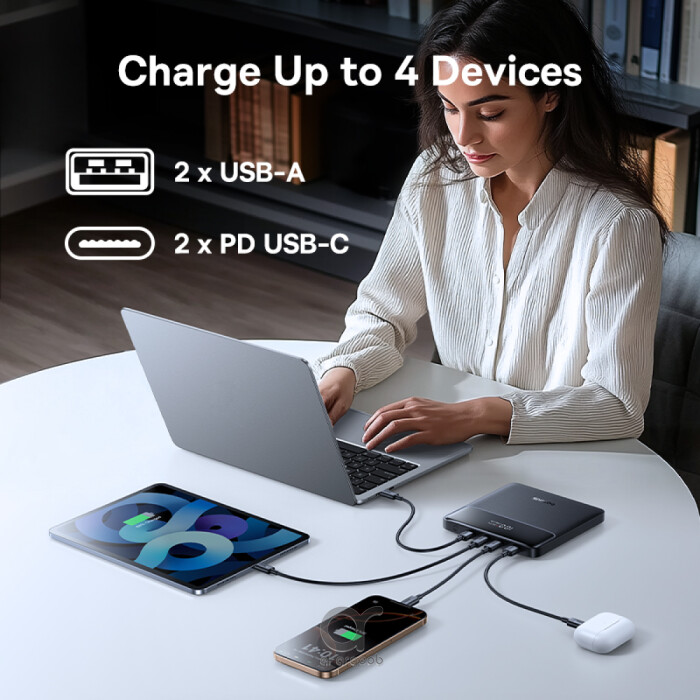 Baseus Blade H1 20000mAh 100W Power Bank – Fast Charging for iPhone, MacBook, and More