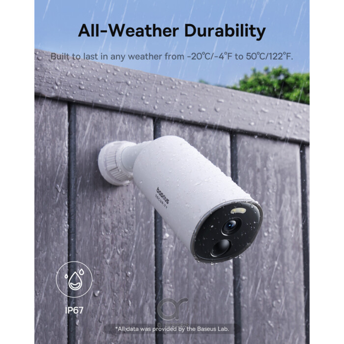 Baseus Security Camera Outdoor, finish top