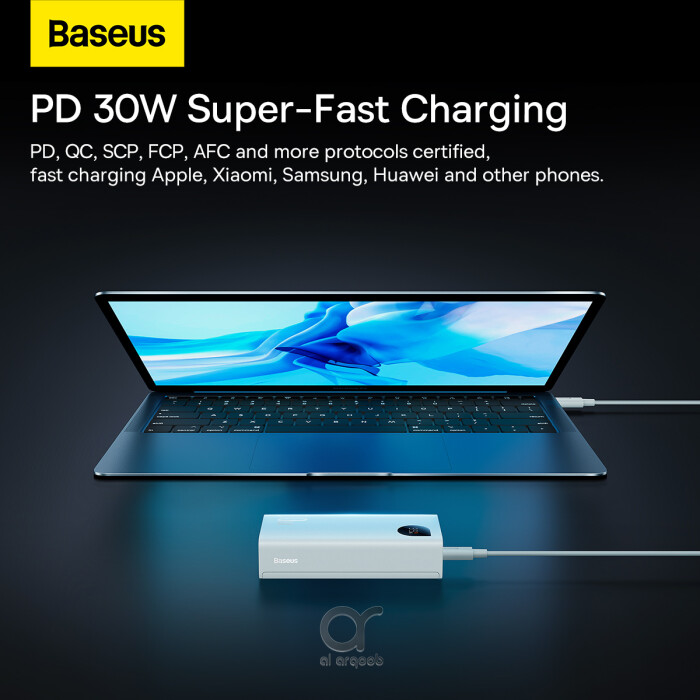 Baseus Adaman2 30W 10000mAh Power Bank – Digital Display, Fast Charge