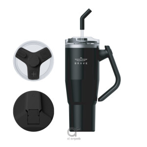 Brave Temp Guard Vacuum Insulated Travel Mug 1200ml - Black