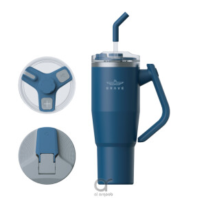 Brave Temp Guard Vacuum Insulated Travel Mug 1200ml - Navy Blue