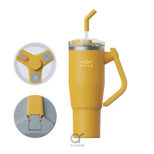 Brave Temp Guard Vacuum Insulated Travel Mug - 1200ml - Yellow