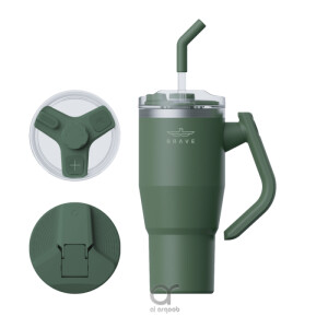 Brave Temp Guard Vacuum Insulated Travel Mug – 950ml - Green