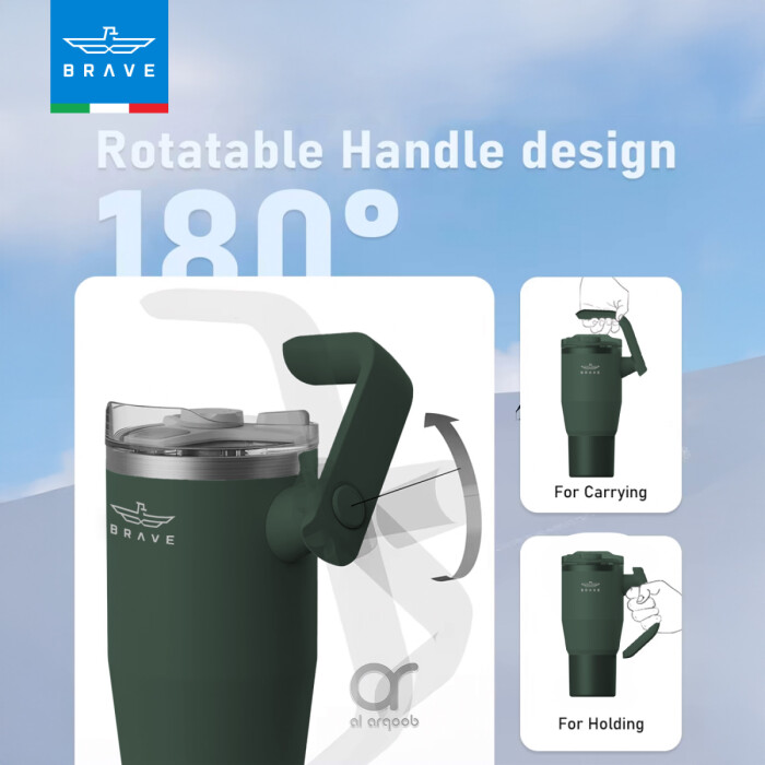 Brave Temp Guard Vacuum Insulated Travel Mug – 950ml - Green