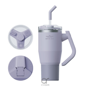 Brave Temp Guard Vacuum Insulated Travel Mug 950ml - Purple