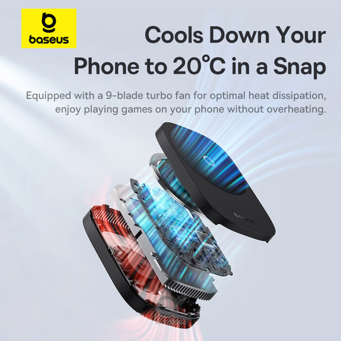 Baseus MagPro II Magnetic Phone Cooler with RGB Lighting