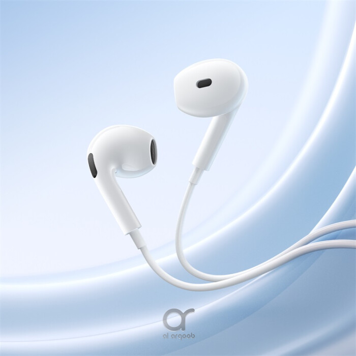 Wired Earphones – 3.5mm Jack, Moon White