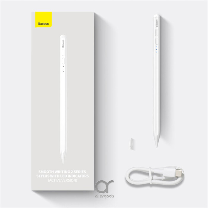 Baseus Smooth Writing 2 Series Stylus with LED Indicators – Magnetic Charging, Palm Rejection – For iPad Mini 6, Air 4/5, Pro 0–6 Series