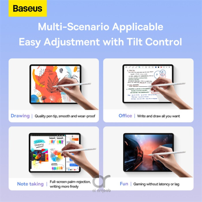 Baseus Smooth Writing 2 Series Stylus with LED Indicators – Magnetic Charging, Palm Rejection – For iPad Mini 6, Air 4/5, Pro 0–6 Series