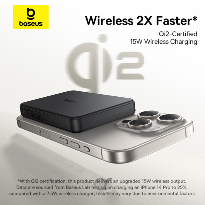 Baseus Airpow II Qi2 10000mAh Magnetic Power Bank