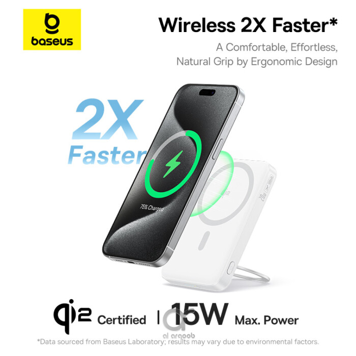 Baseus PicoGo Qi2 Magnetic Power Bank – 5000mAh, 15W Wireless Charging, 20W PD USB