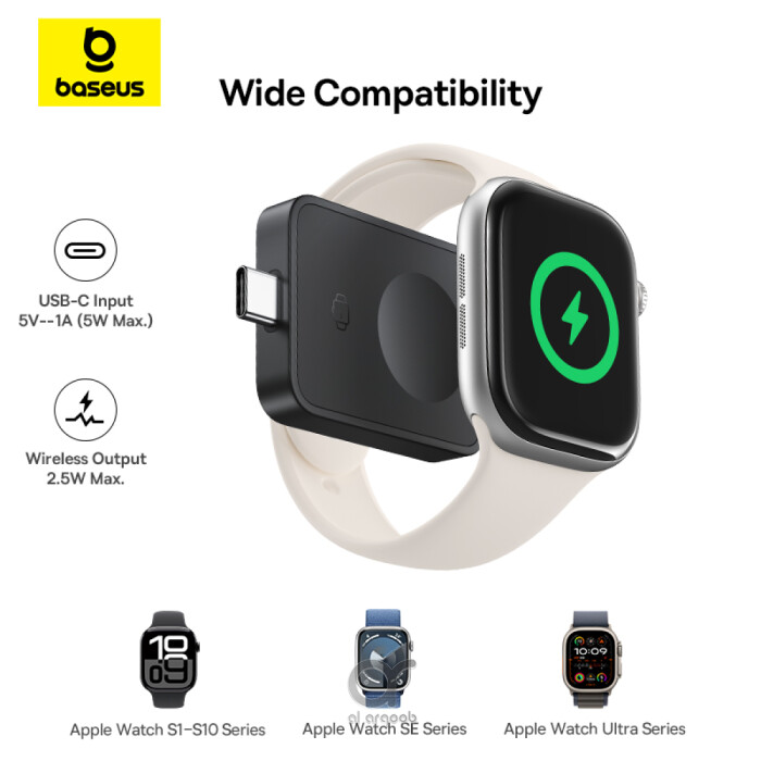 Baseus MagPro Magnetic Wireless Charger for Apple Watch, 2.5W, Type