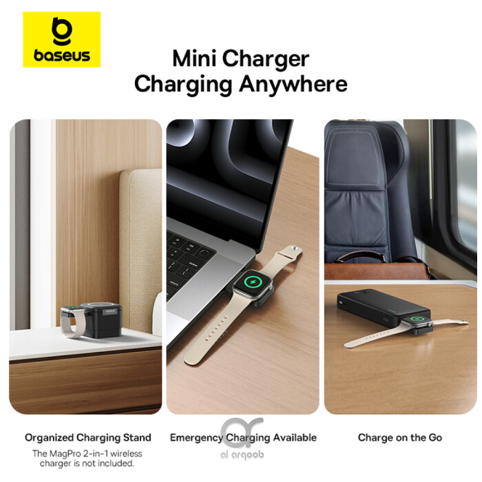 Baseus MagPro Magnetic Wireless Charger for Apple Watch, 2.5W, Type