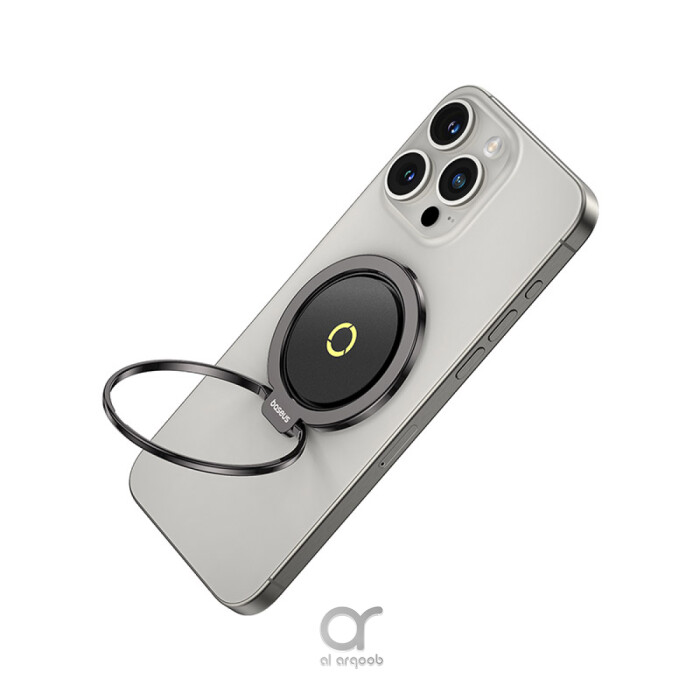 حامل خاتم مغناطيسي من Baseus متوافق مع MagSafe – حامل وهولدر هاتف قابل للدوران 360 درجة