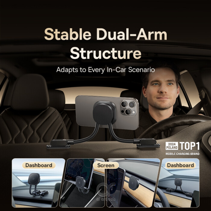 Baseus PrimeTrip C03s Magnetic Car Mount Dual Arm 20N Stick