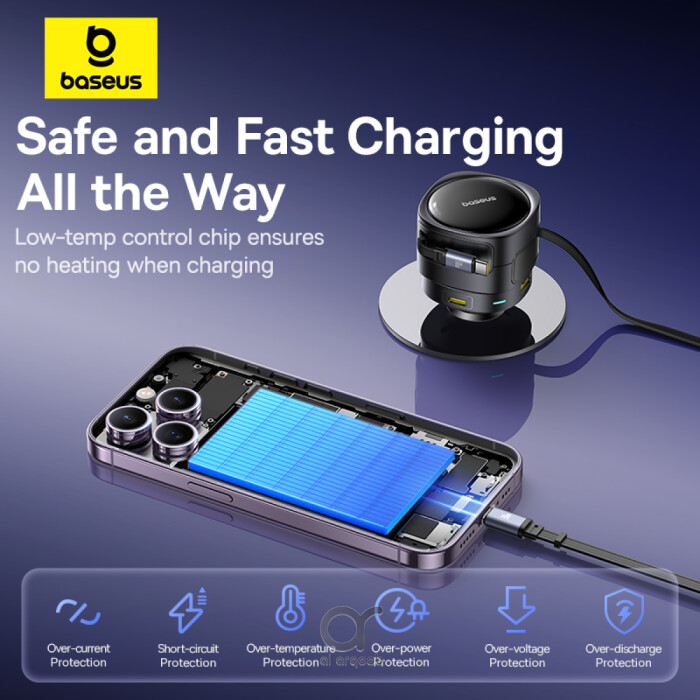 Baseus Enjoyment Max 90W Car Charger – Dual USB