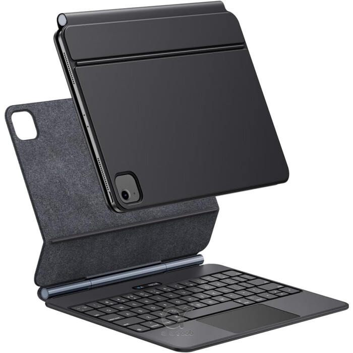 غطاء لوحة مفاتيح Baseus Brilliance Series 2 لجهاز iPad Pro 11 وAir 10.9 – مغناطيسي مع لوحة لمس ووظيفة النوم الذكي – أسود