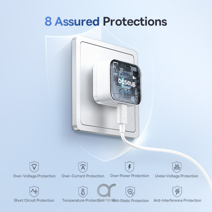 شاحن حائط سريع الشحن Baseus Palm 30W PD Type