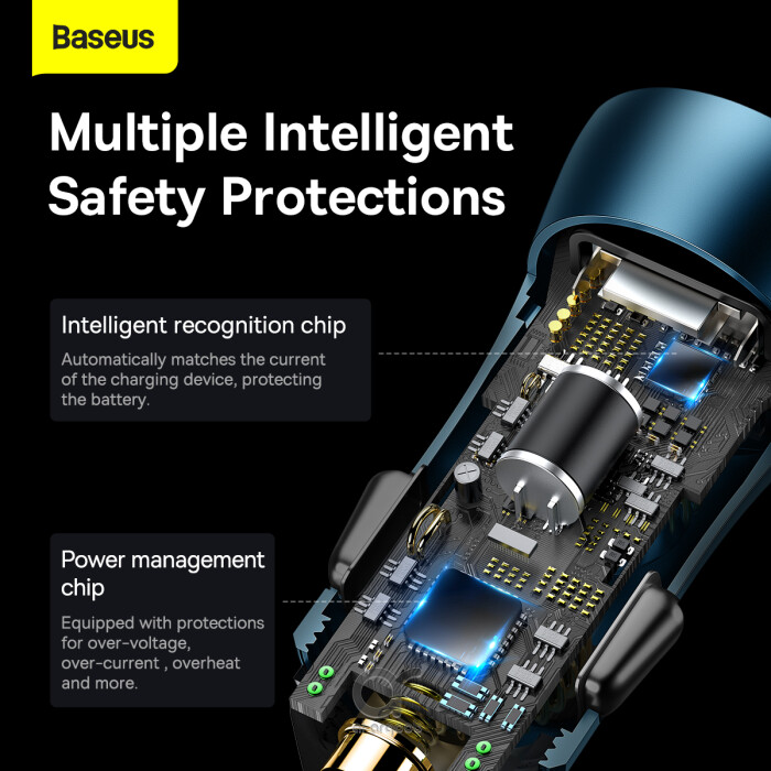 Baseus Golden Contactor Max 60W Car Charger