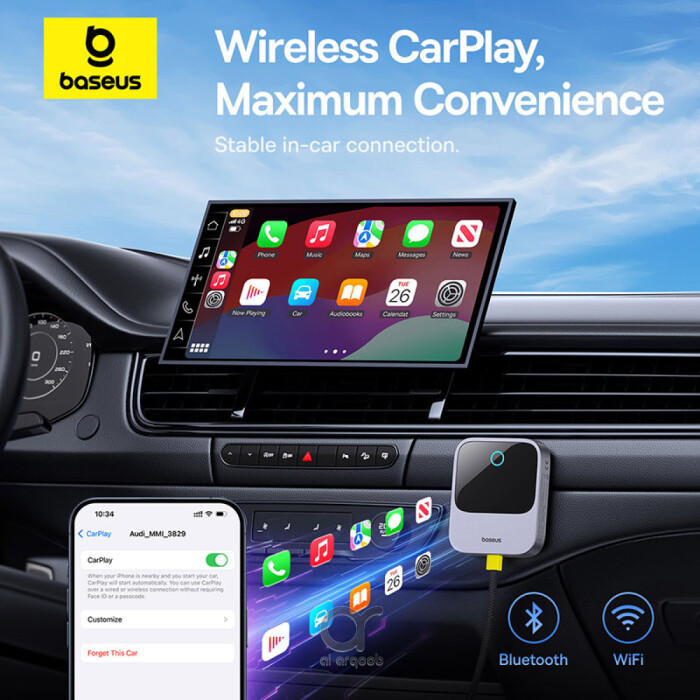 Baseus Prime Trip Safe Journey Wireless CarPlay Adapter for iPhone