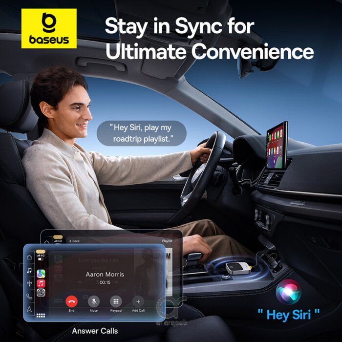 Baseus Prime Trip Safe Journey Wireless CarPlay Adapter for iPhone